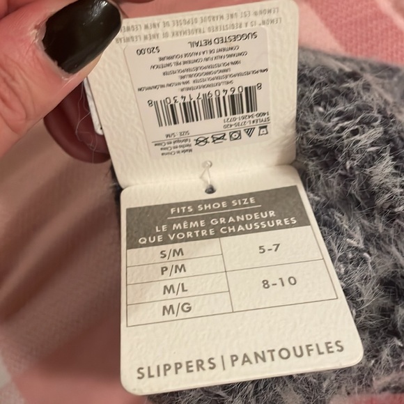 NWT dark bluish grey sock slippers - Picture 3 of 5